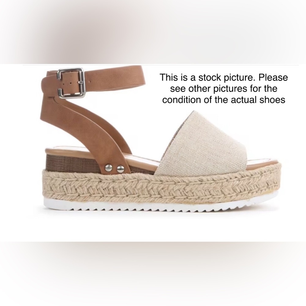 Soda Platform Sandals Size 6.5